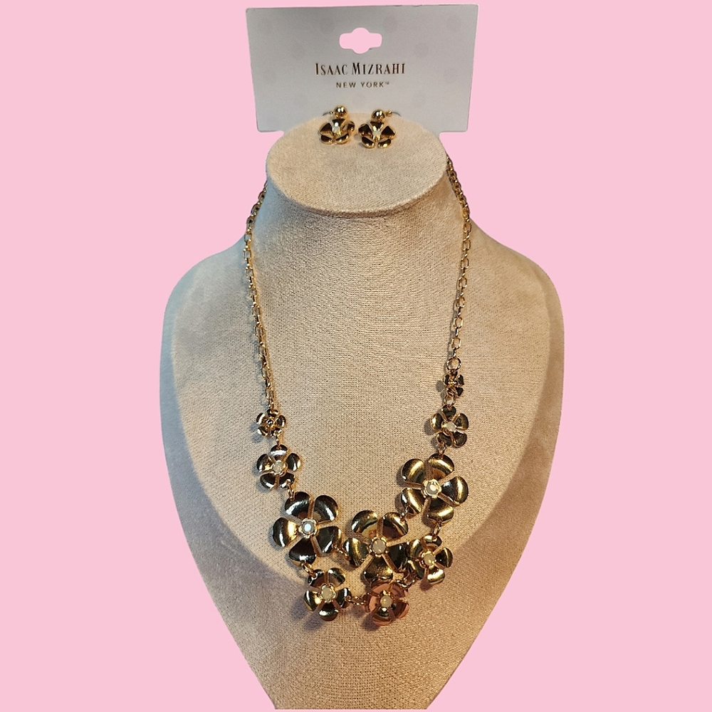 Isaac Mizrahi Necklace with Earrings
